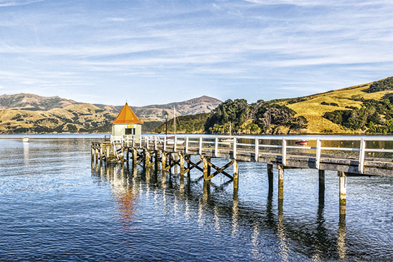Akaroa Harbour has a good range of wharves to target salmon from.