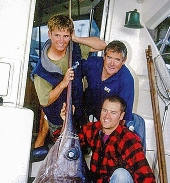 The world record swordfish caught on a lure - 332.4kg on 37kg line.