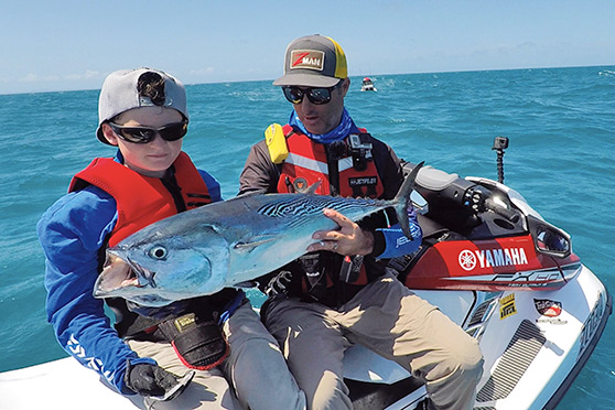 Blake with a nice tuna.
