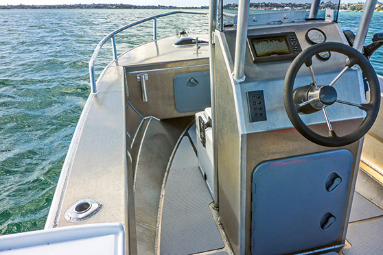 There is plenty of space to work around the sides of the centre console.