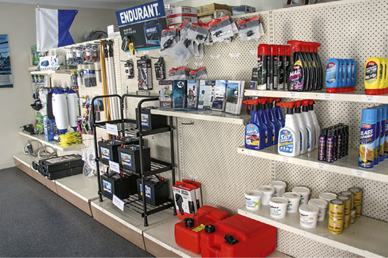 Seacraft stocks a small but essential range of chandlery.