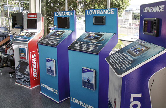 Seacraft is an agent for the Navico range of Simrad and Lowrance electronics.
