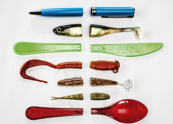 Plastic is plastic no matter what you do to it. Berkley Gulp! is not plastic but a natural plant based product that's earth friendly! Two of these are Gulp! - can you pick which ones!?