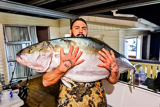 This 39kg donkey of a kingfish was caught by Kemp Ow in the Wellington region.