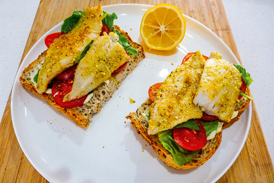 Snapper sandwiches - yum!