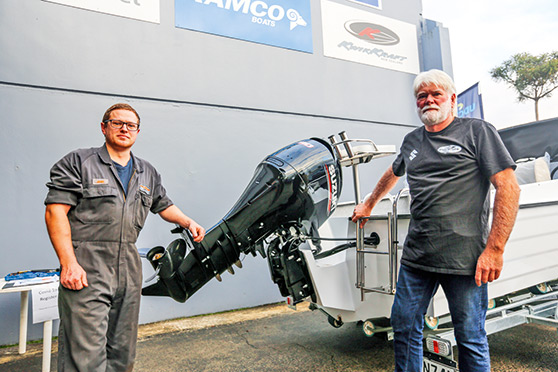 The Phil Birss Marine team - Josh (left) and Phil (right) - did a magnificent job in bringing all the elements of the Suzuki Ultimate Marine Makeover together.
