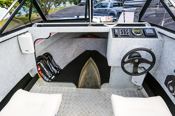 Waikato Motor Trimmers replaced all the internal carpeting on the hull and helm station as well as creating a new canopy, refurbishing the squabs and adding new windscreens.