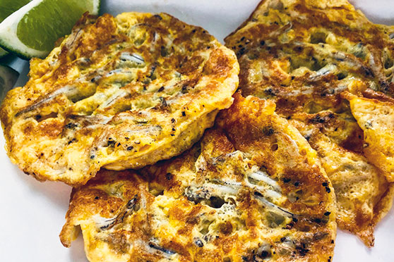 The whitebait pattie is an iconic NZ dish.