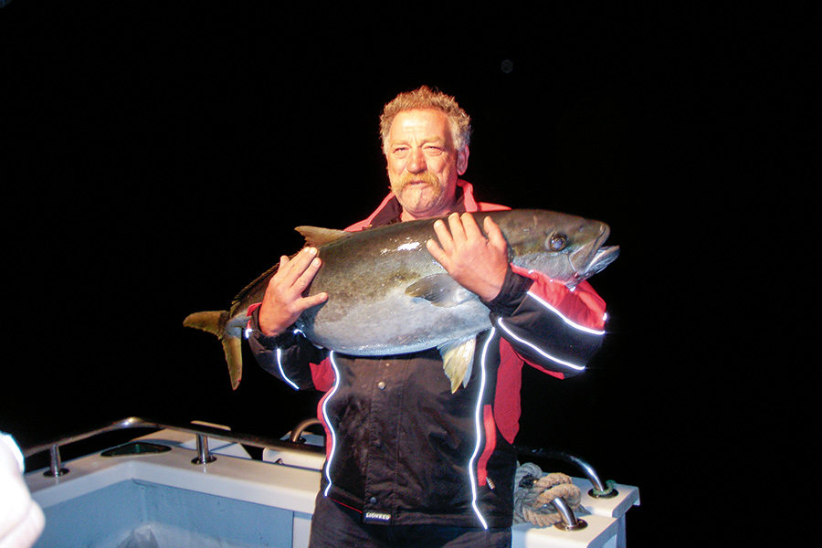 Kingfish are one species that will keep biting right into the night.