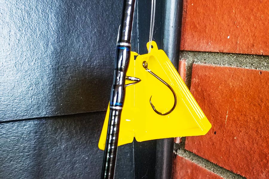 HookSafe is an Australian hood storage system which enables the safe transport of pre-rigged rods and reels.