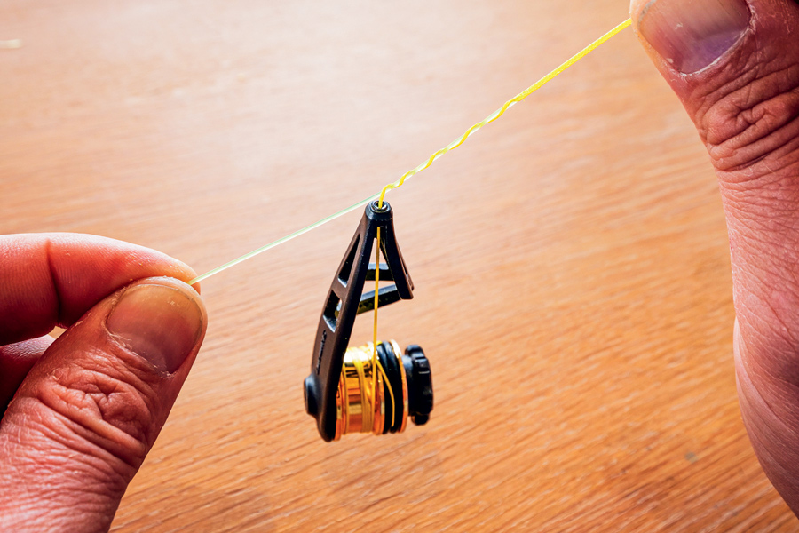 How To Splice A Mono Topshot To Hollow Braid The Fishing site