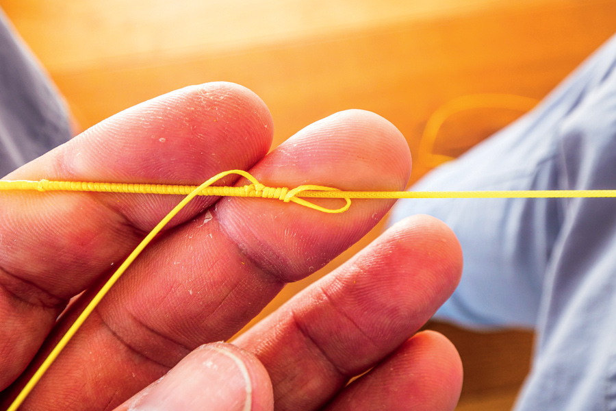 How To Splice A Mono Topshot To Hollow Braid The Fishing site