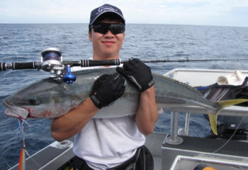 Kingfish on a jig