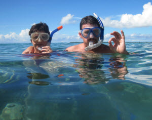 Swimming and snorkelling in Vanuatu