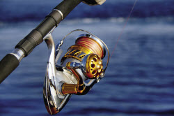 Catching blue marlin on spin