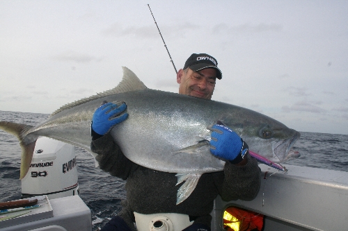 caught on a jig and released