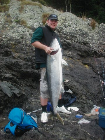30kg kingfish in four meters of water