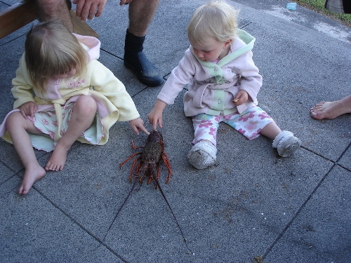 Ashleigh & Kelsey with lunch.