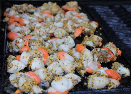 Scallops on BBQ