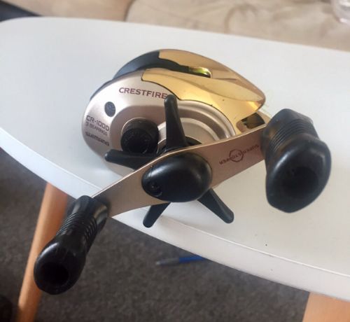 reel shimano crestfire 100d Shimano Crestfire CR-100D 3 Bearings Super stop Fishing Reel