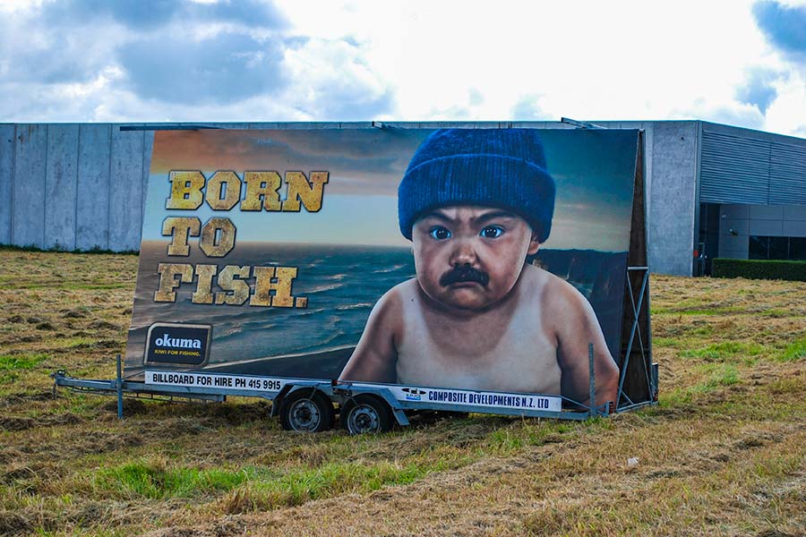 Composite Developments are the NZ distirbutor for Okuma – the infamous fishing-baby ads were the work of Adam Johanson alongside a creative agency.