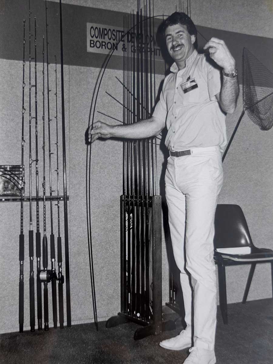 In the early days Marty travelled to the key trade shows promoting the Composite Development graphite blanks