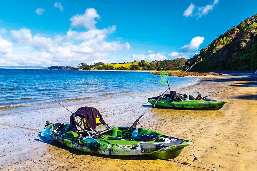 The boys’ vessels of choice for their adventure.