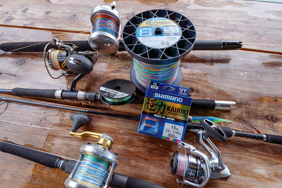 Multi-coloured braid is the ultimate for targeting fish in different depths.