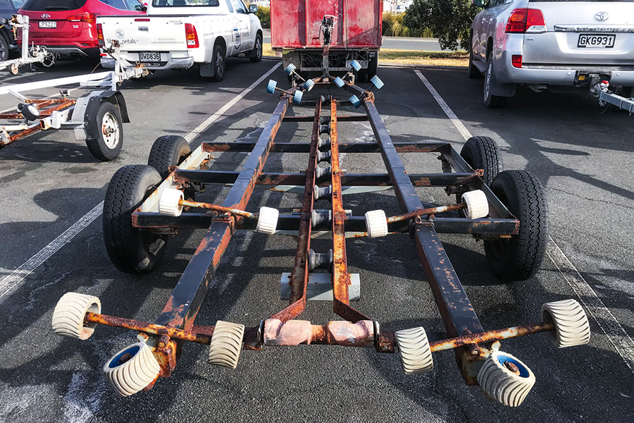 A good time to inspect the trailer and note defects is when it is in the park. Not sure that you would have a notebook big enough to cover off this model!