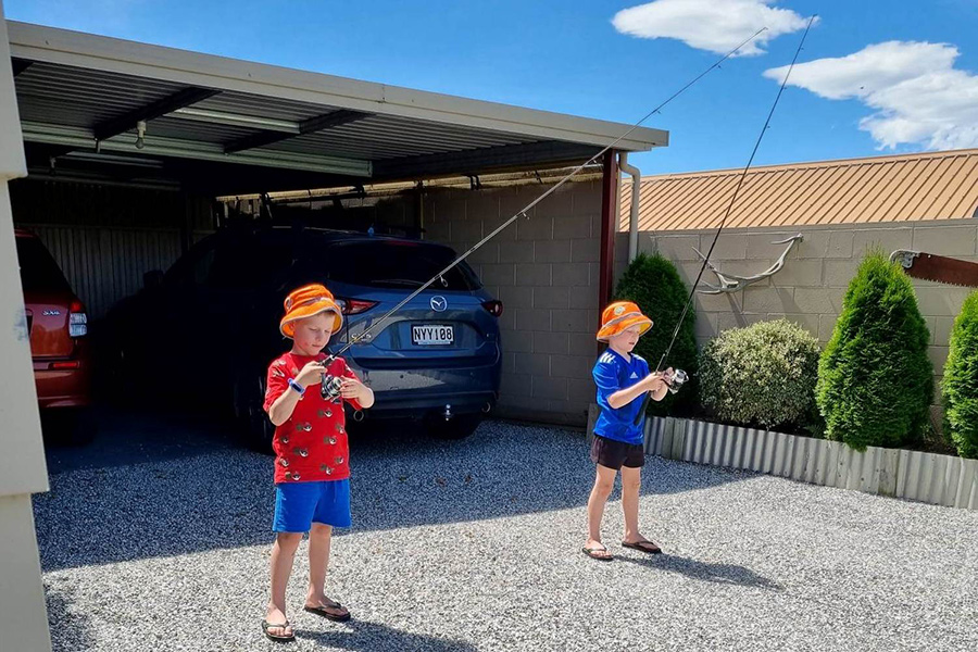 A bit of time spent practicing at home meant the youngsters were ready for action.