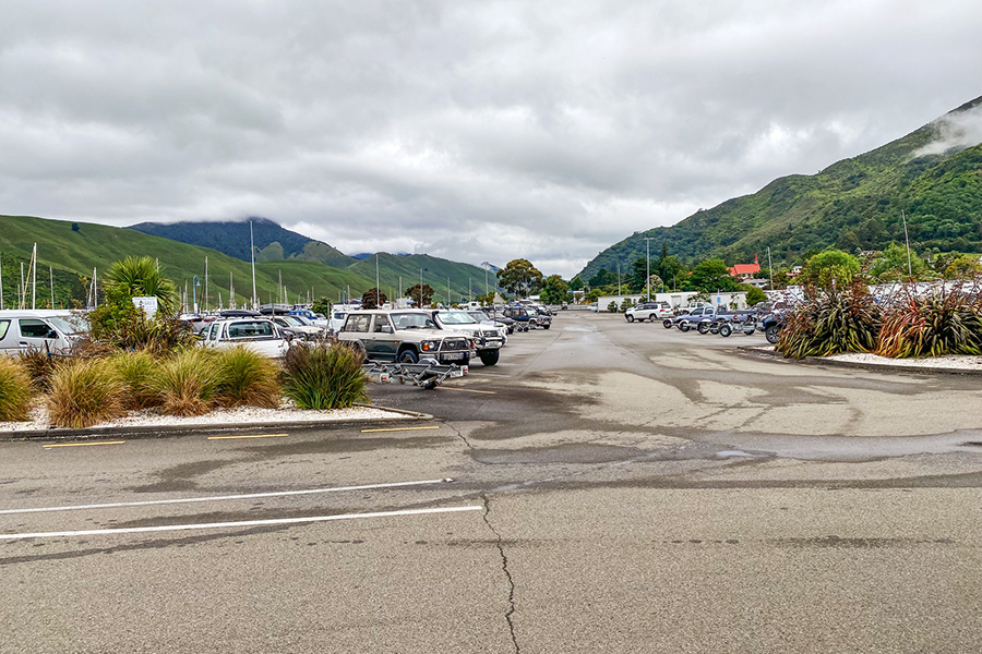 There is a wealth of trailer parking at Havelock Boat Ramp.