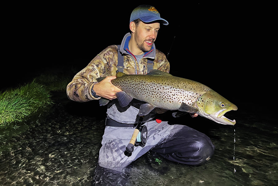 Catching Trophy Brown Trout at Night The Fishing site