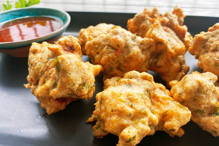 Prawn & Coriander Fritters The Fishing site