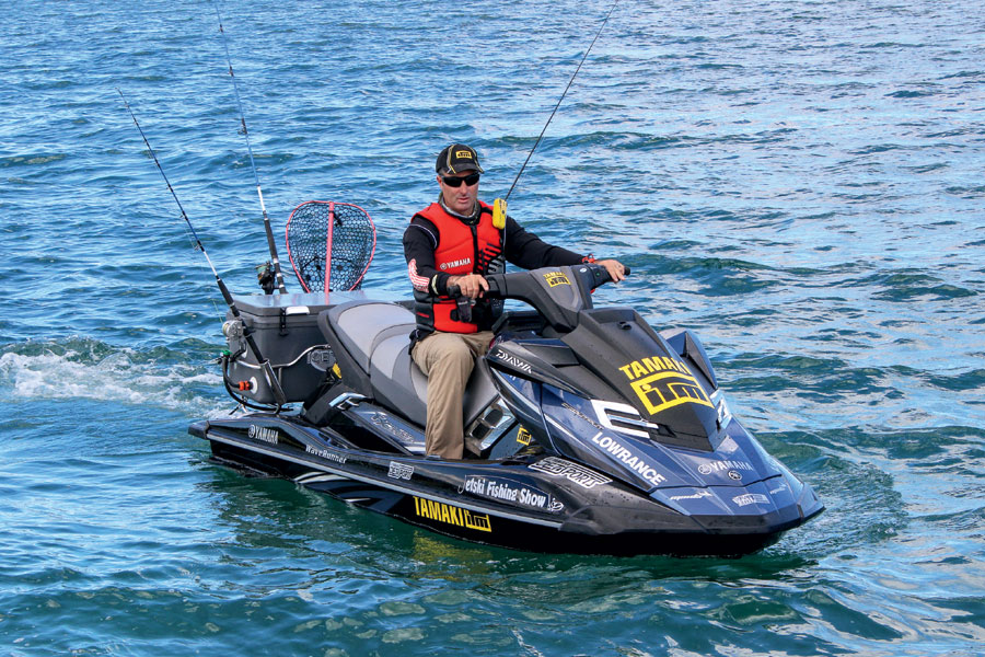 Jetski fishing Getting set up The Fishing site