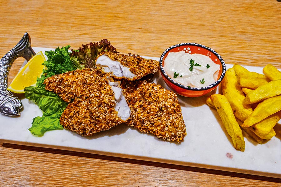 Dukkah Crusted Snapper