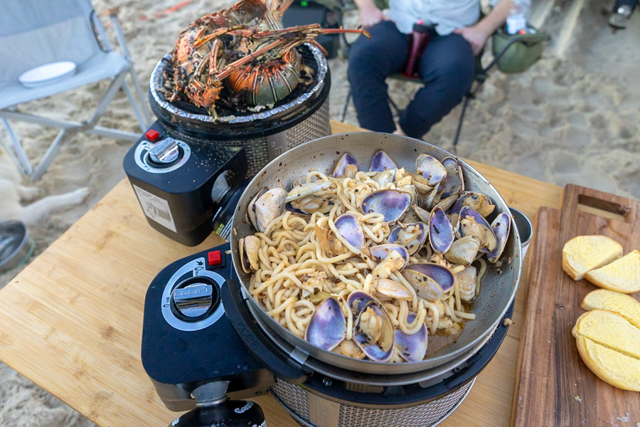 Spicy Pipi and Crayfish Udon - The Fishing Website