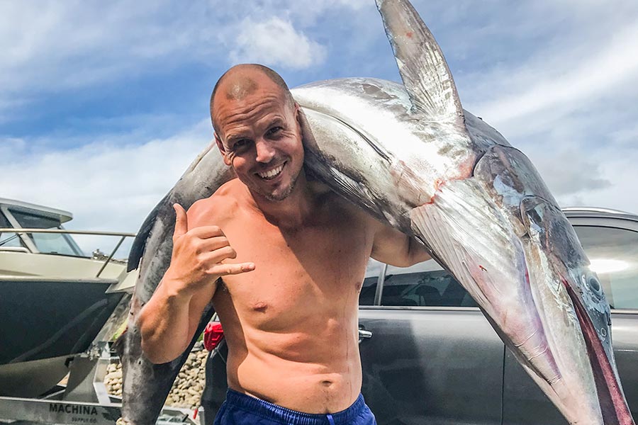 Spearfishing Targeting a Striped Marlin The Fishing site