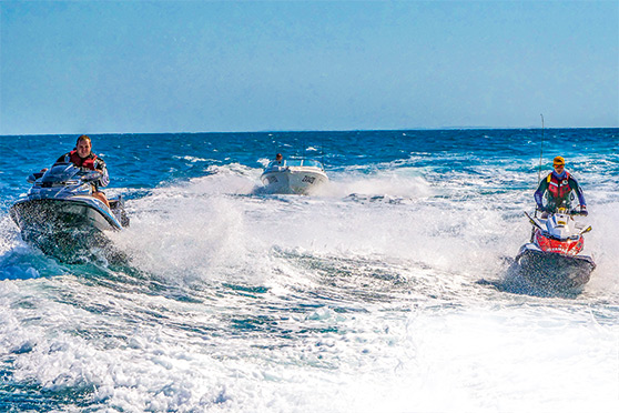 Jetski fishing adventure in Australia