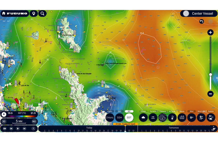 Live Weather Data on Furuno MFDs
