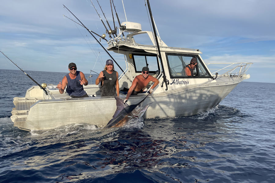 A quadruple hookup for Albatross