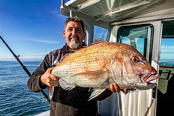 Snapper fishing on the Manukau Harbour in Spring