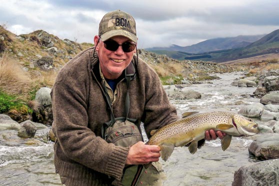 Catching trout in mountain streams