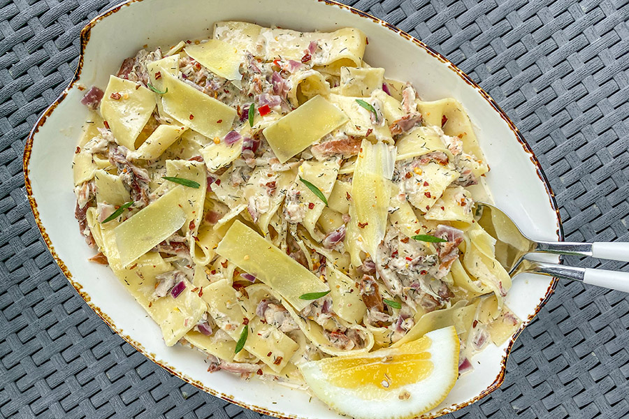 Creamy Smoked Fish Pasta The Fishing site