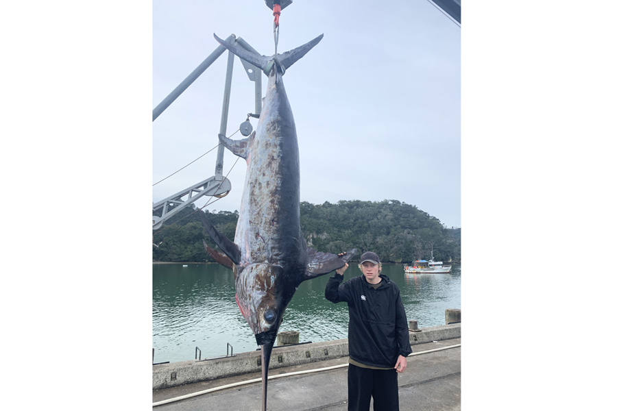 Junior World record swordfish claim for Daniel The Fishing site