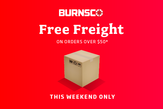 Free Freight Weekend at Burnsco