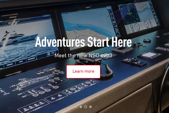 Simrad NSO evo3 navigation system