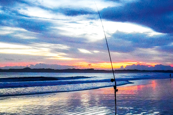 Surfcasting at Dawn