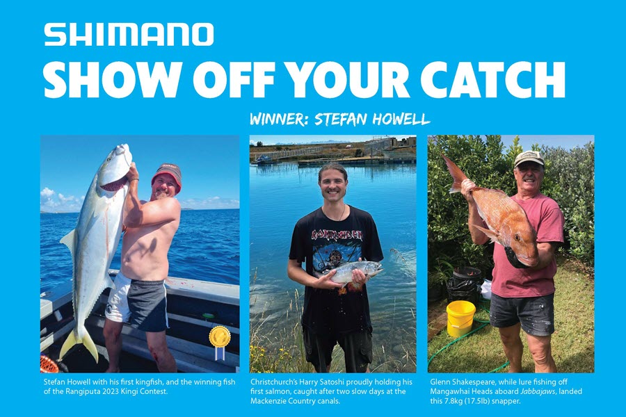 Shimano Show Off Your Catch NZ Fishing News The Fishing site